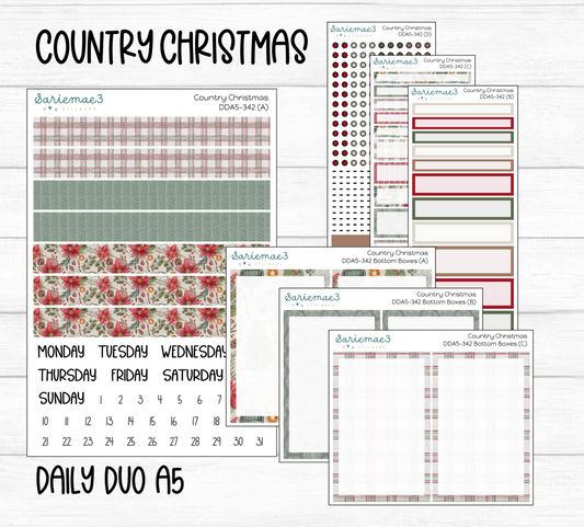 Daily Duo Kit (A5), Country Christmas, DDA5-342