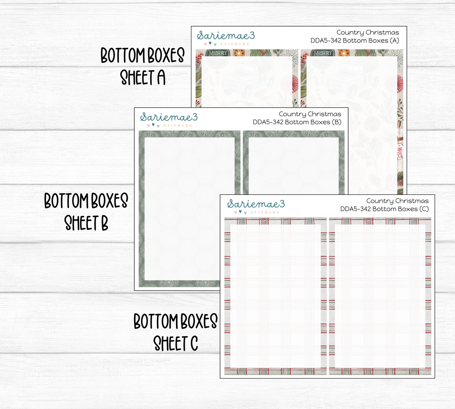 Daily Duo Kit (A5), Country Christmas, DDA5-342