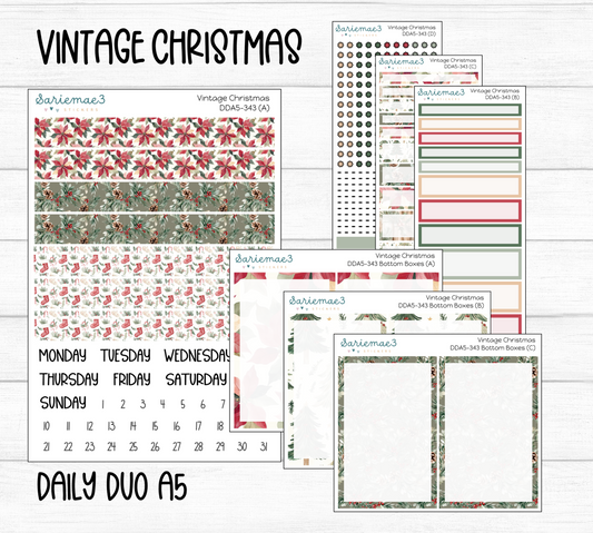 Daily Duo Kit (A5), Vintage Christmas, DDA5-343