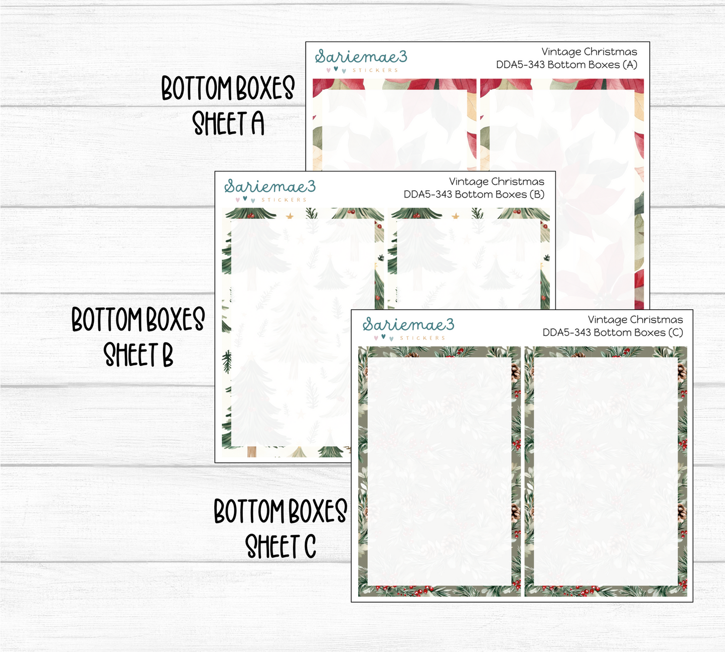 Daily Duo Kit (A5), Vintage Christmas, DDA5-343