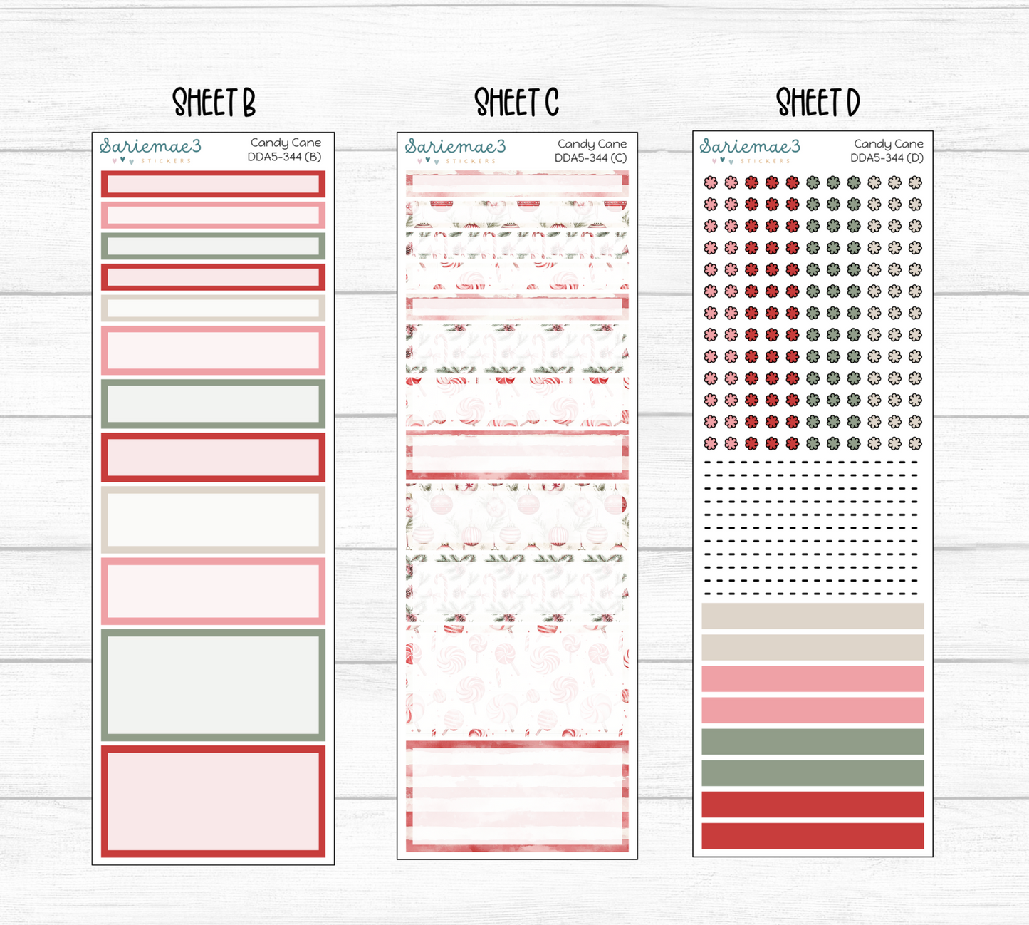 Daily Duo Kit (A5), Candy Cane, DDA5-344