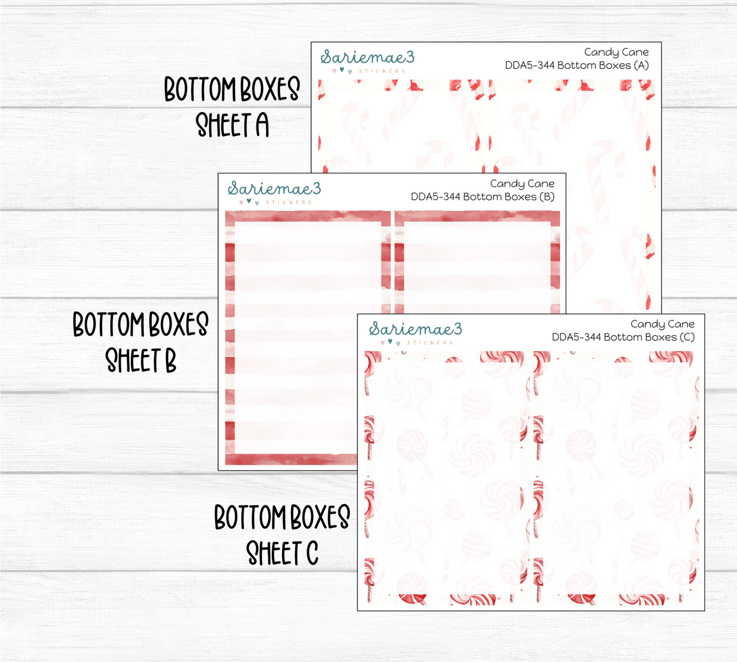 Daily Duo Kit (A5), Candy Cane, DDA5-344