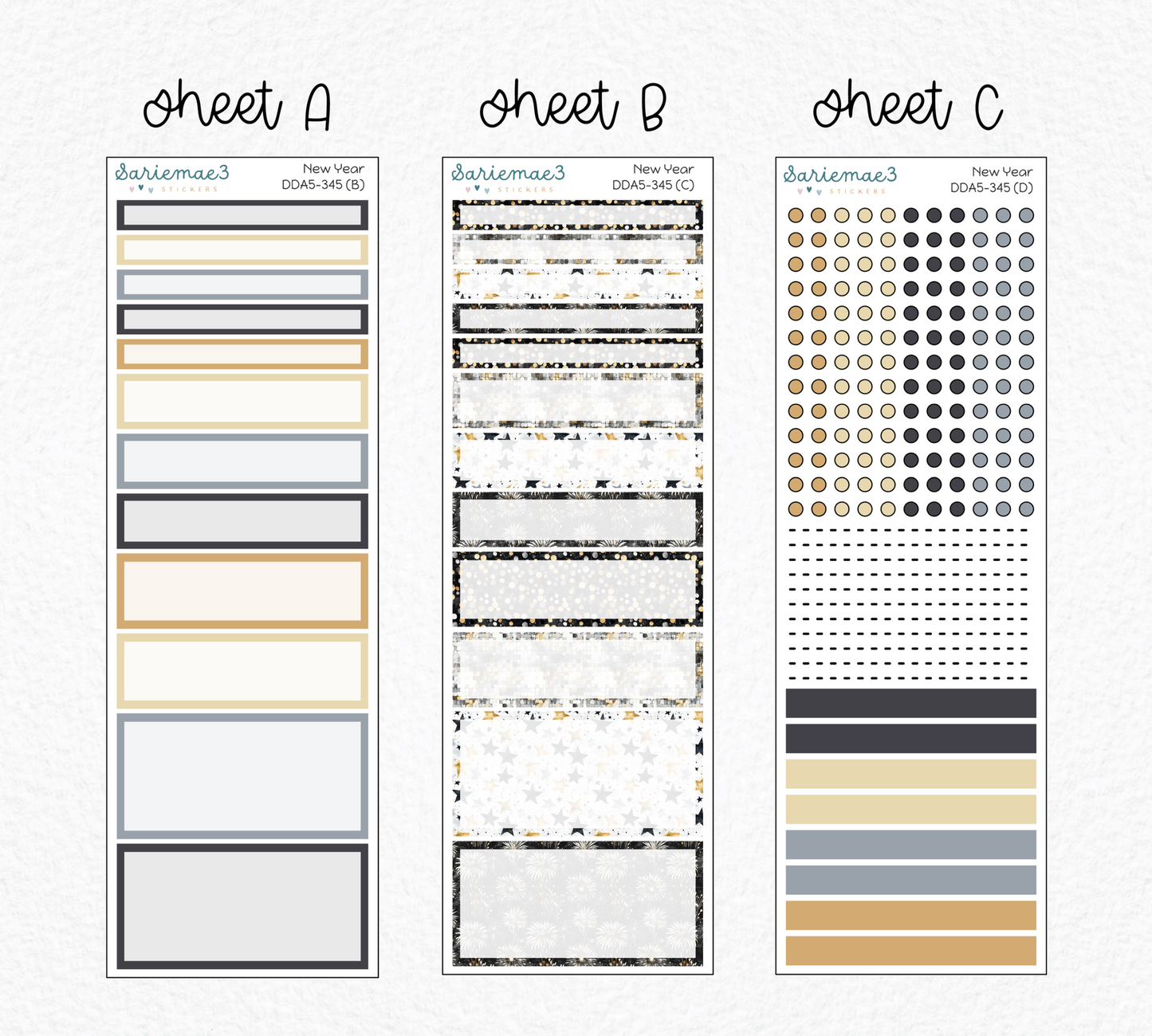 Daily Duo Kit (A5), New Year, DDA5-345