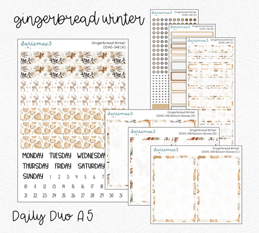 Daily Duo Kit (A5), Gingerbread Winter, DDA5-346