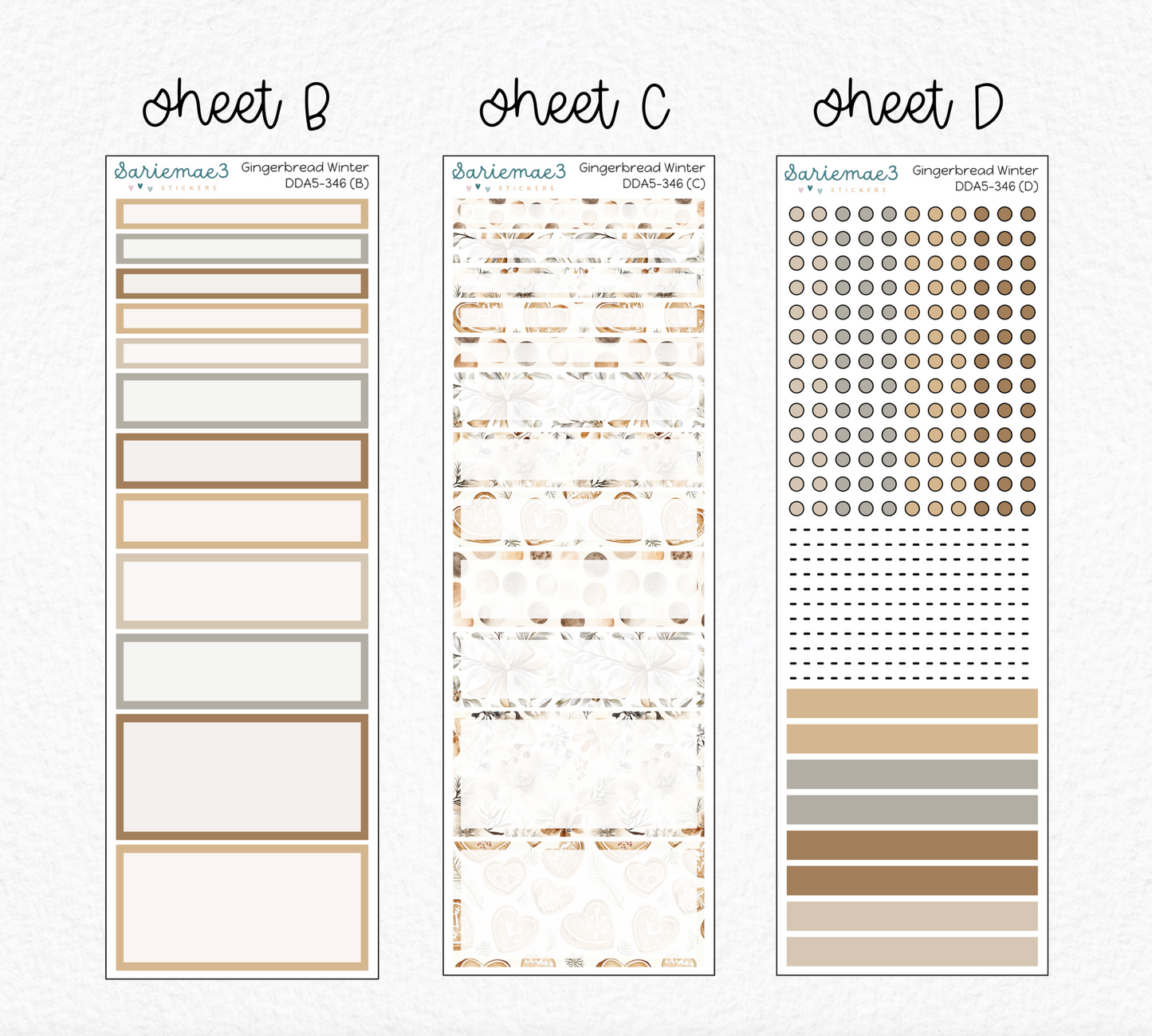 Daily Duo Kit (A5), Gingerbread Winter, DDA5-346