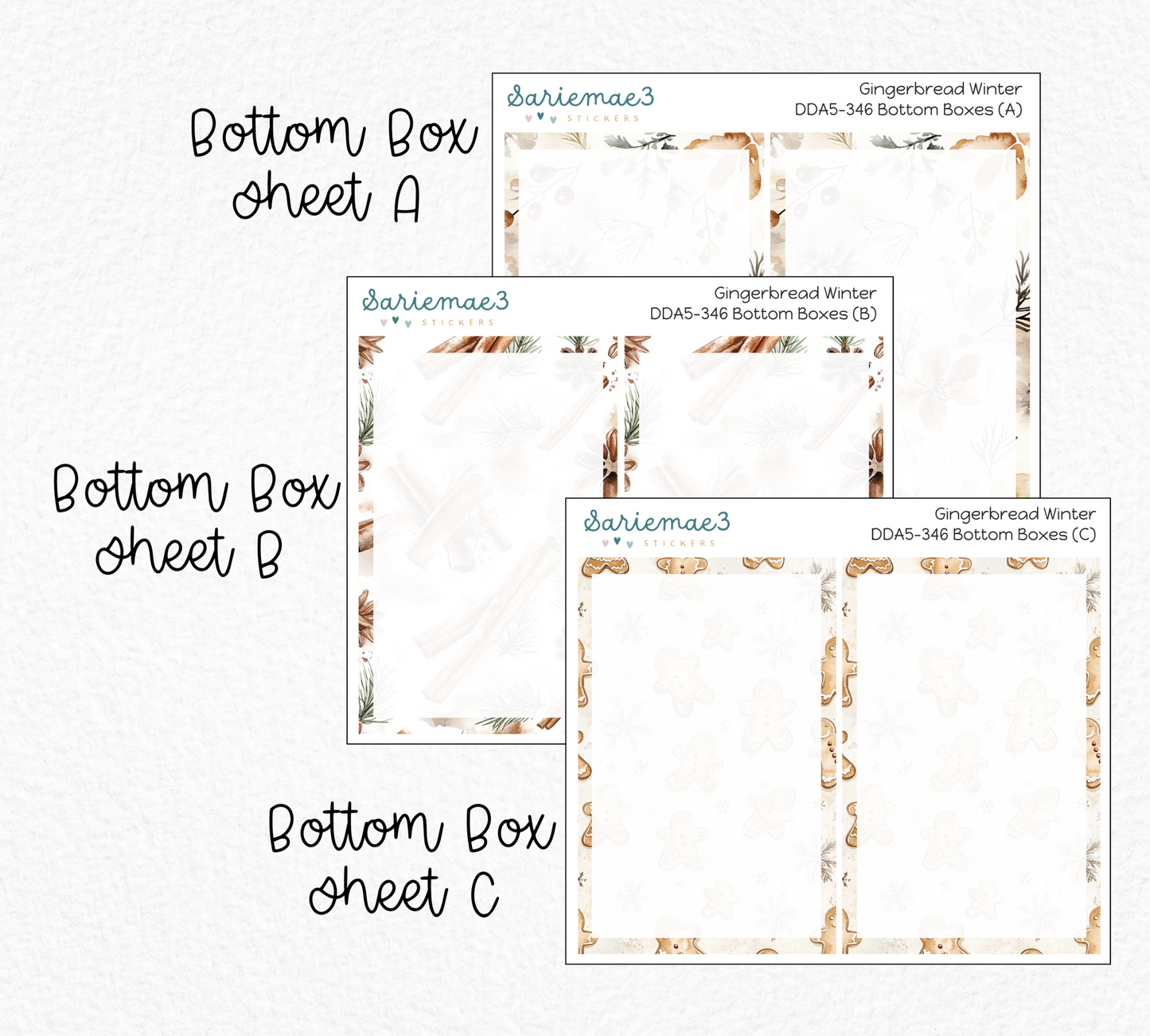 Daily Duo Kit (A5), Gingerbread Winter, DDA5-346