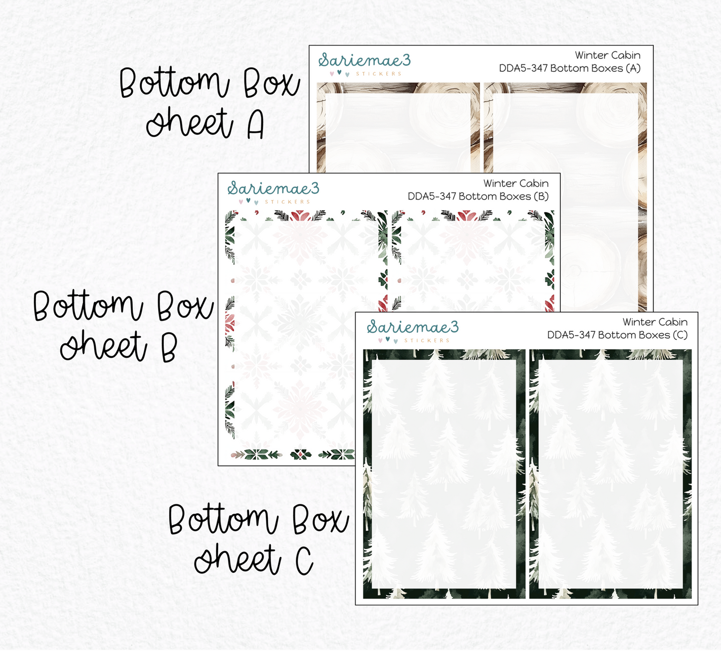 Daily Duo Kit (A5), Winter Cabin, DDA5-347