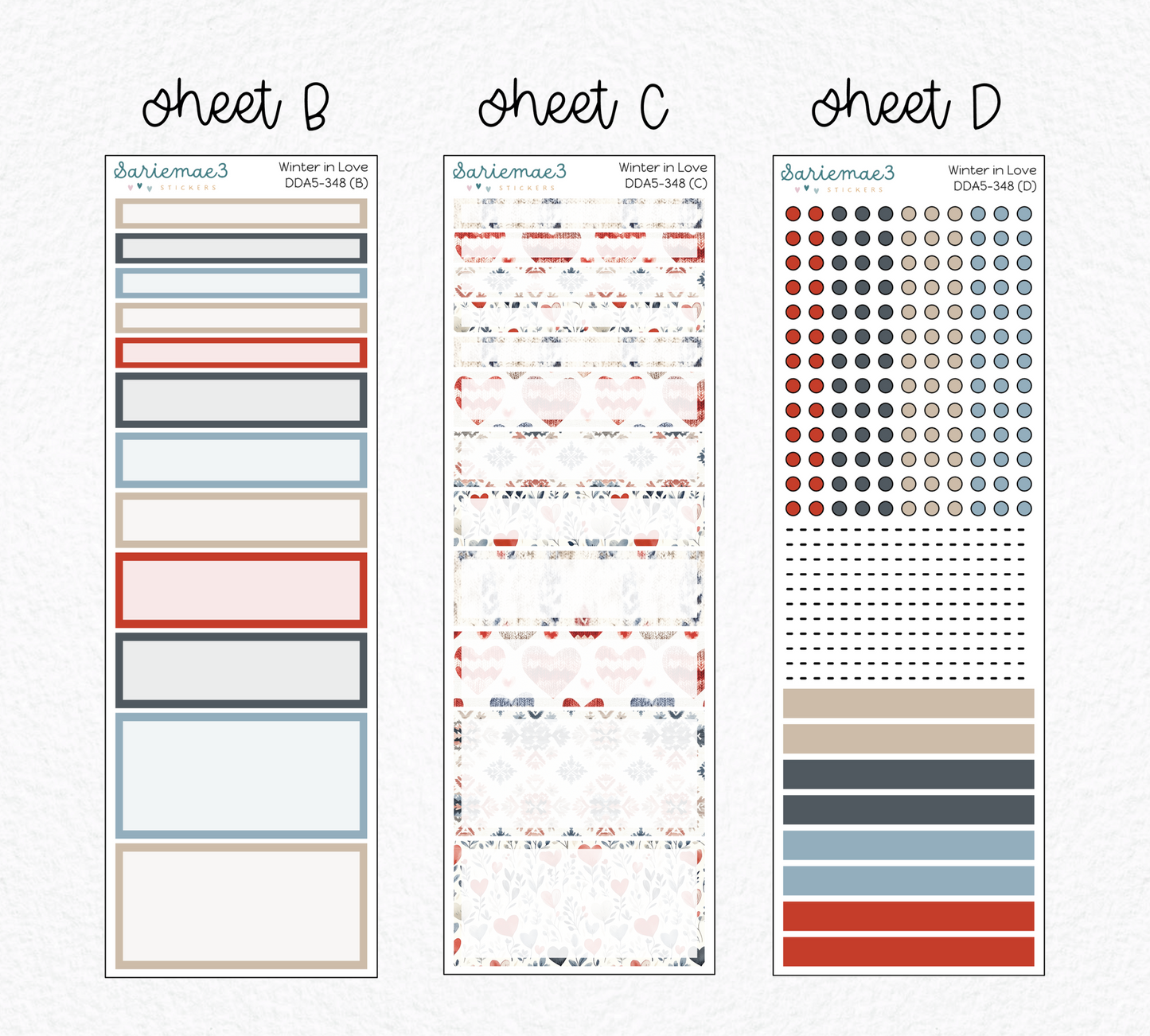 Daily Duo Kit (A5), Winter in Love, DDA5-348