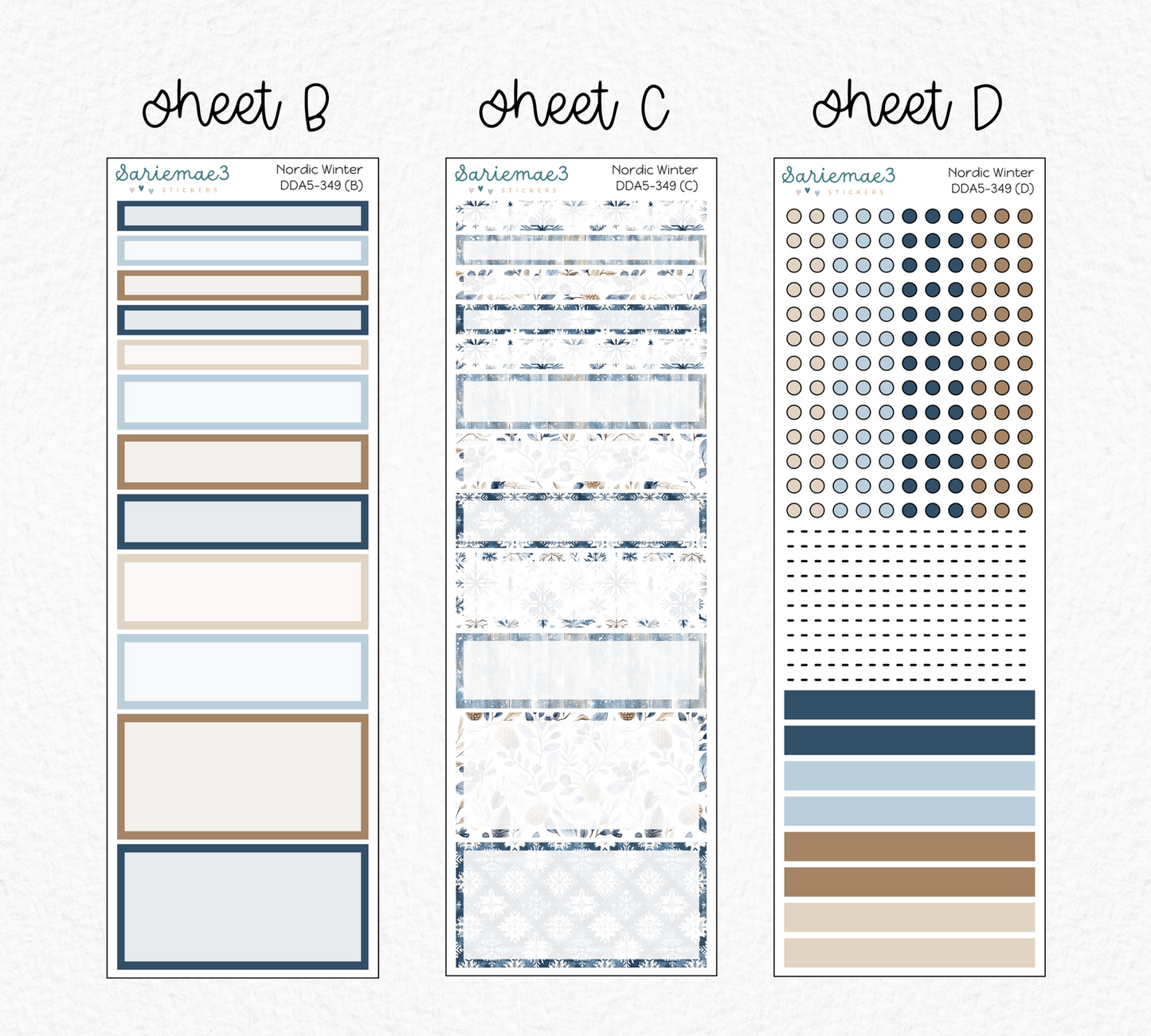 Daily Duo Kit (A5), Nordic Winter, DDA5-349