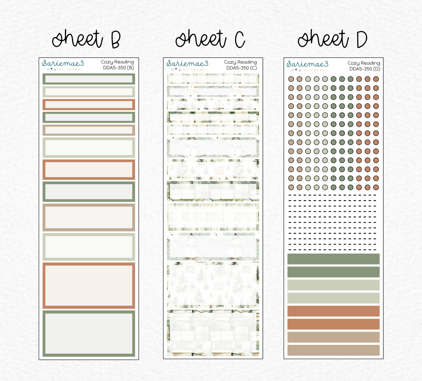 Daily Duo Kit (A5), Cozy Reading, DDA5-350