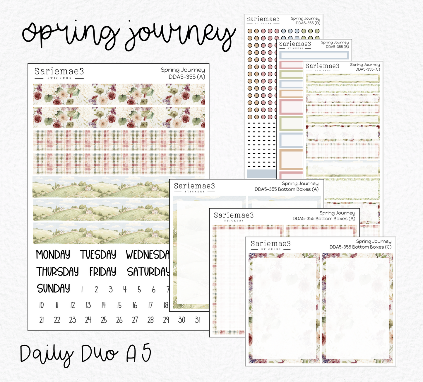 Daily Duo Kit (A5), Spring Journey, DDA5-355