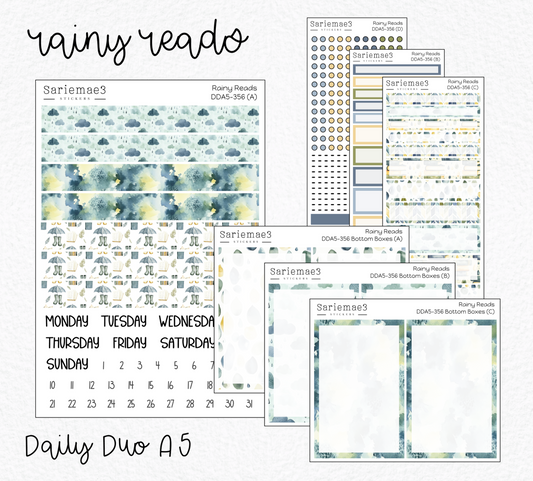 Daily Duo Kit (A5), Rainy Reads, DDA5-356