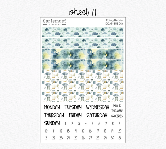 Daily Duo Kit (A5), Rainy Reads, DDA5-356