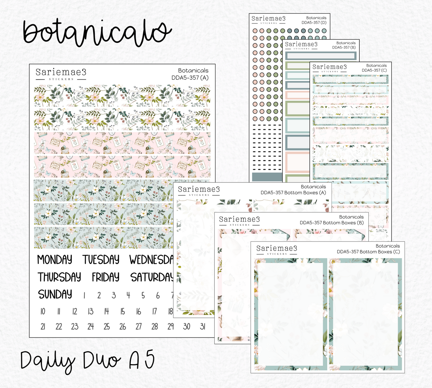Daily Duo Kit (A5), Botanicals, DDA5-357