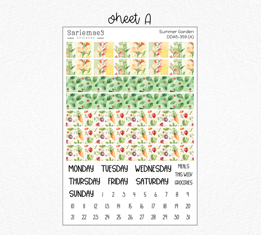 Daily Duo Kit (A5), Summer Garden, DDA5-359