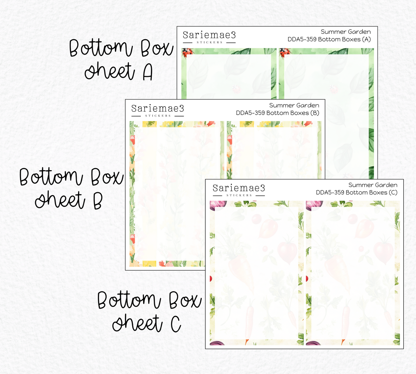 Daily Duo Kit (A5), Summer Garden, DDA5-359