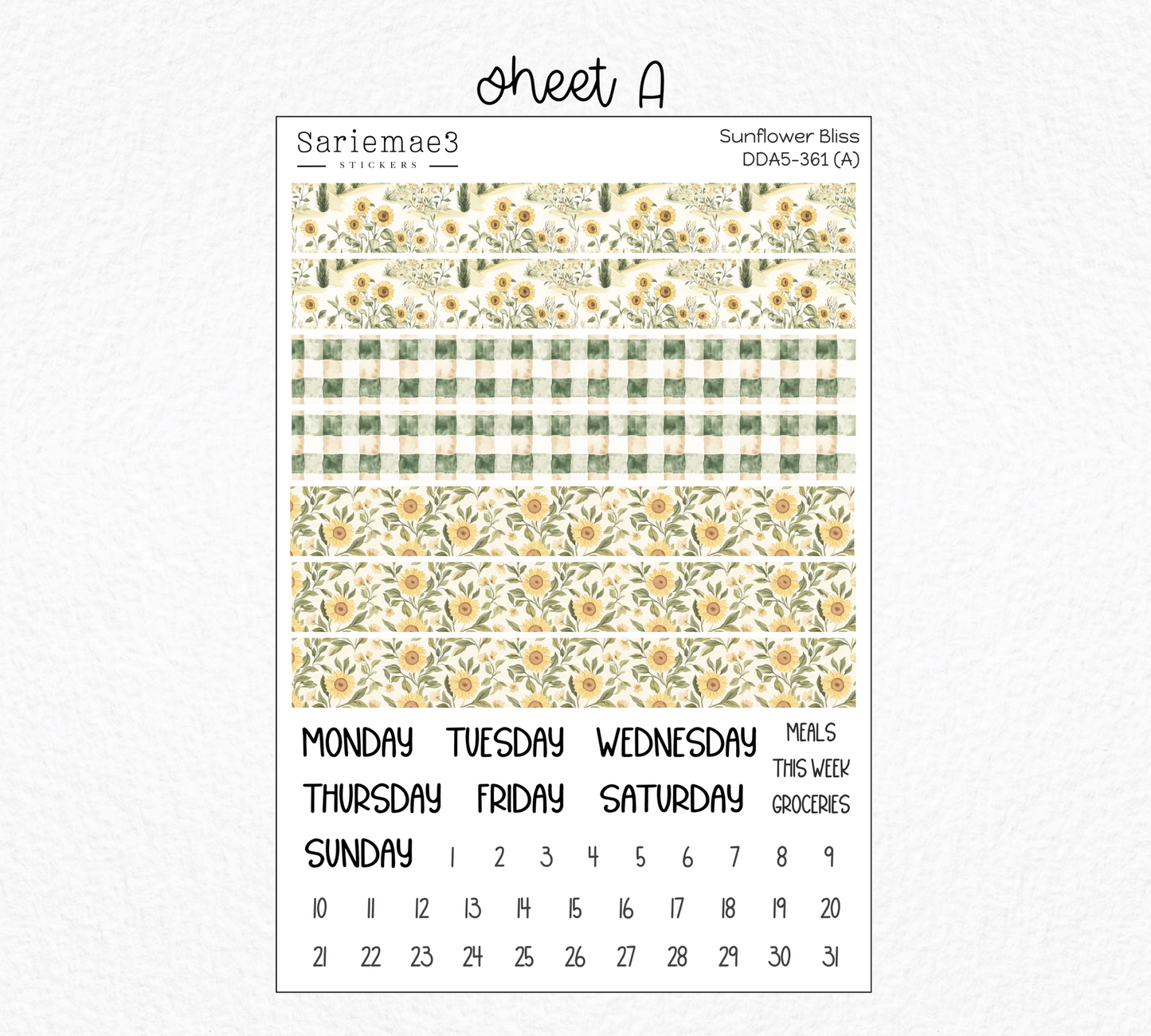 Daily Duo Kit (A5), Sunflower Bliss, DDA5-361