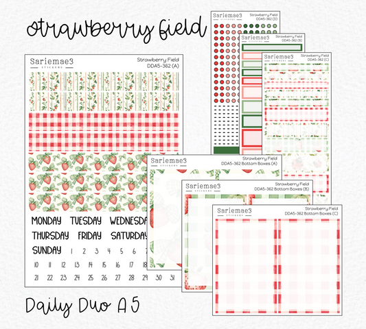 Daily Duo Kit (A5), Strawberry Field, DDA5-362