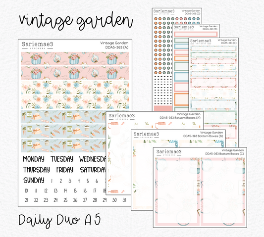 Daily Duo Kit (A5), Vintage Garden, DDA5-363