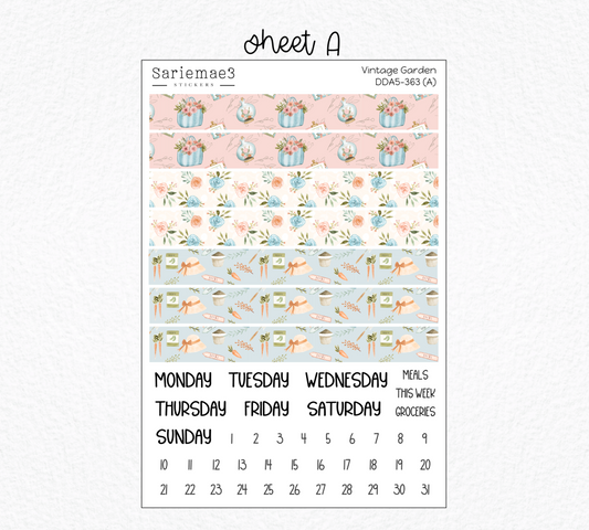 Daily Duo Kit (A5), Vintage Garden, DDA5-363