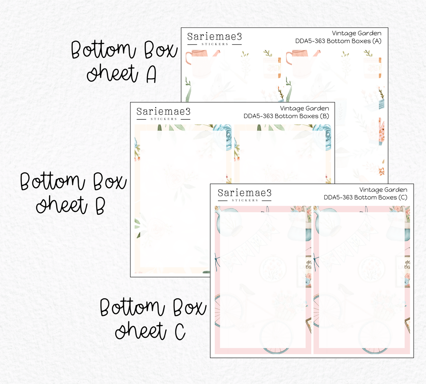 Daily Duo Kit (A5), Vintage Garden, DDA5-363