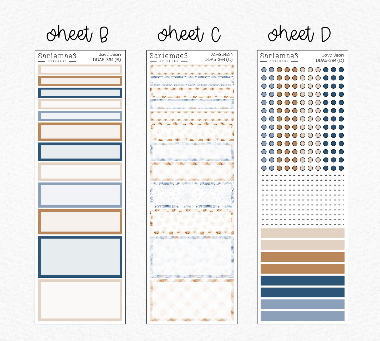 Daily Duo Kit (A5), Java Jean, DDA5-364