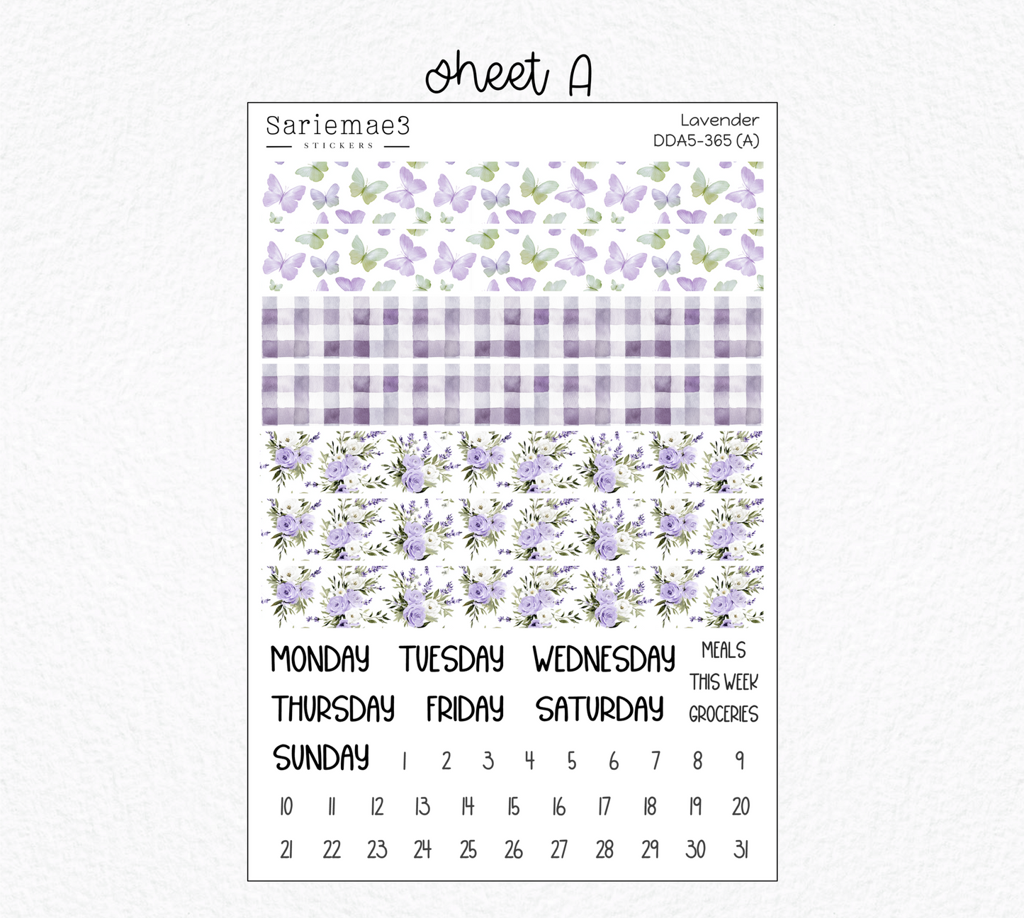 Daily Duo Kit (A5), Lavender, DDA5-365