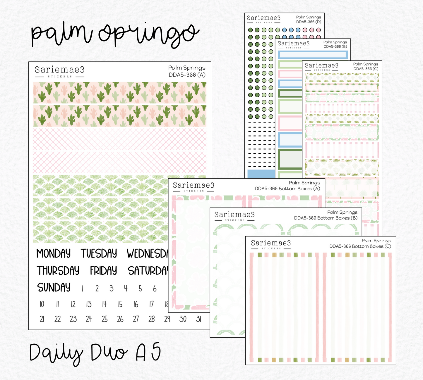 Daily Duo Kit (A5), Palm Springs, DDA5-366