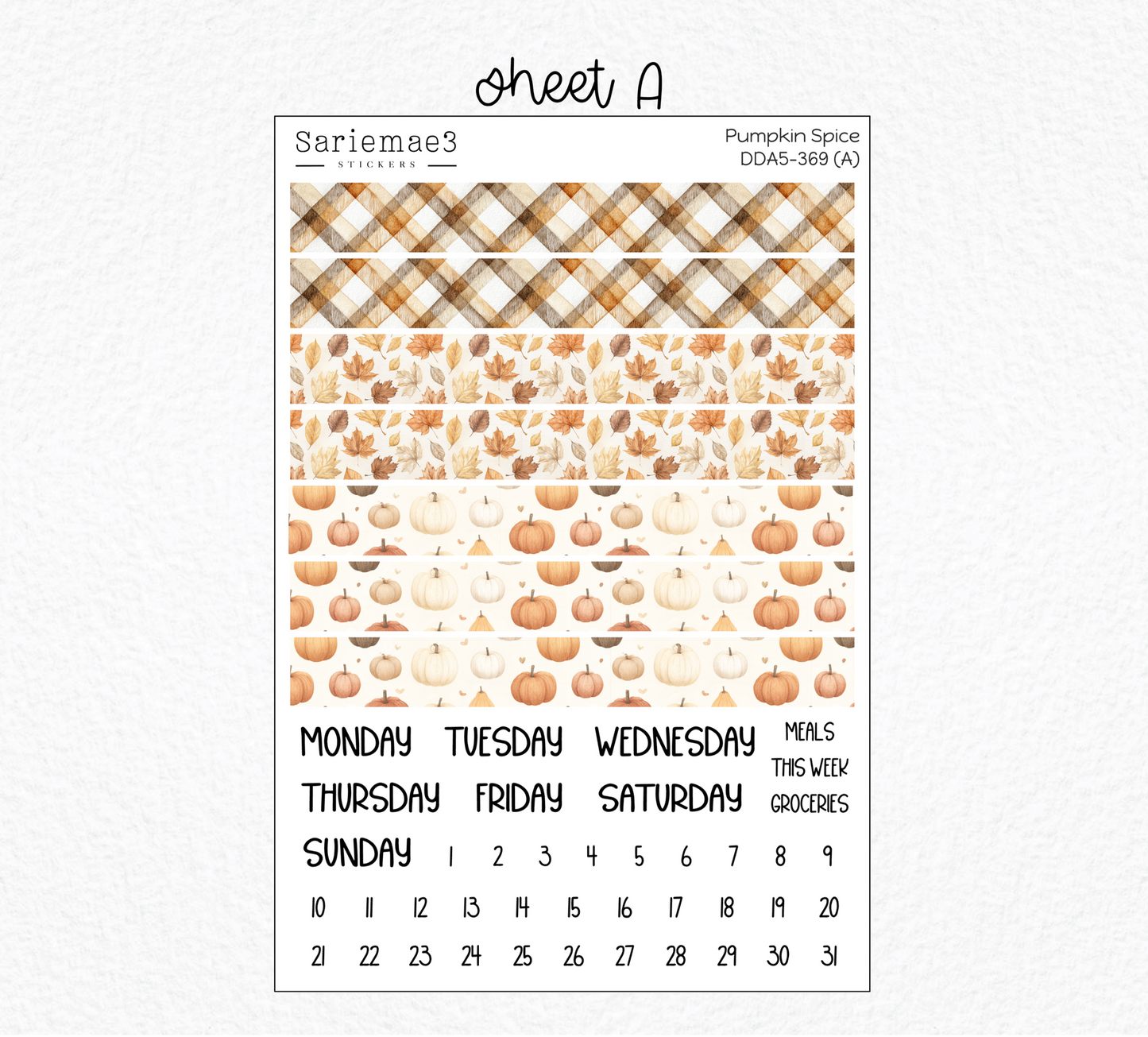 Daily Duo Kit (A5), Pumpkin Spice, DDA5-369