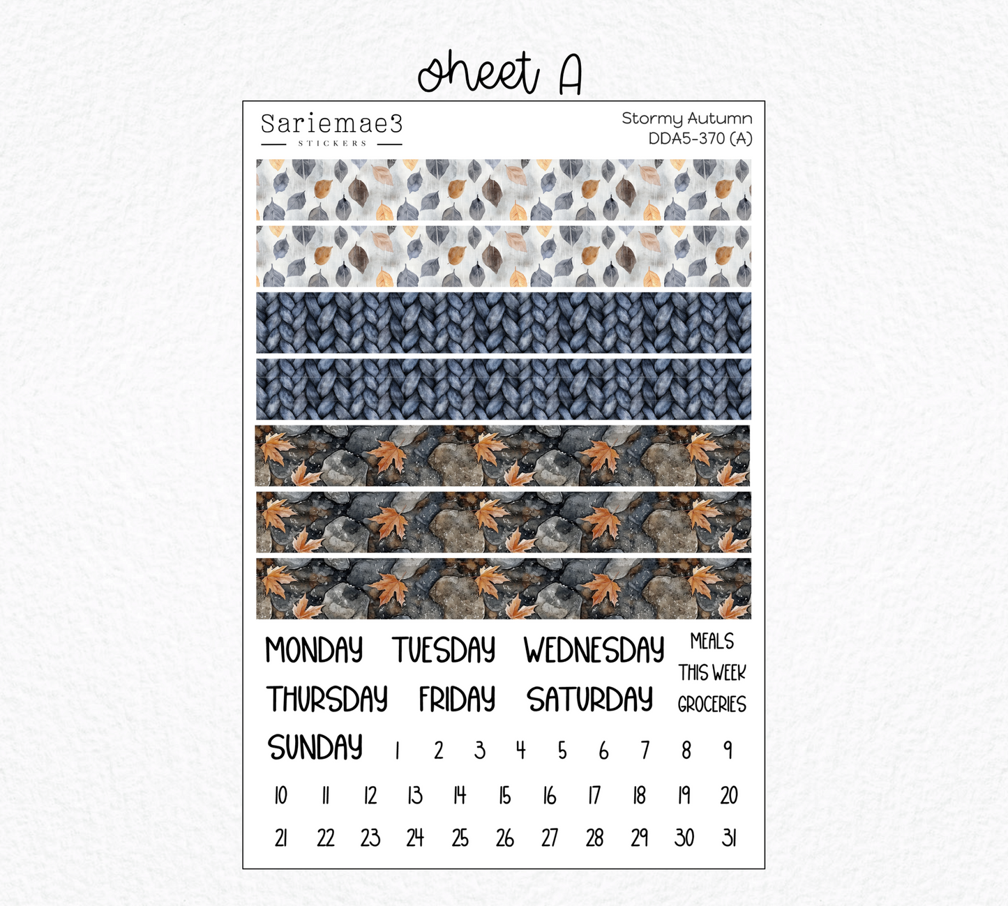 Daily Duo Kit (A5), Stormy Autumn, DDA5-370