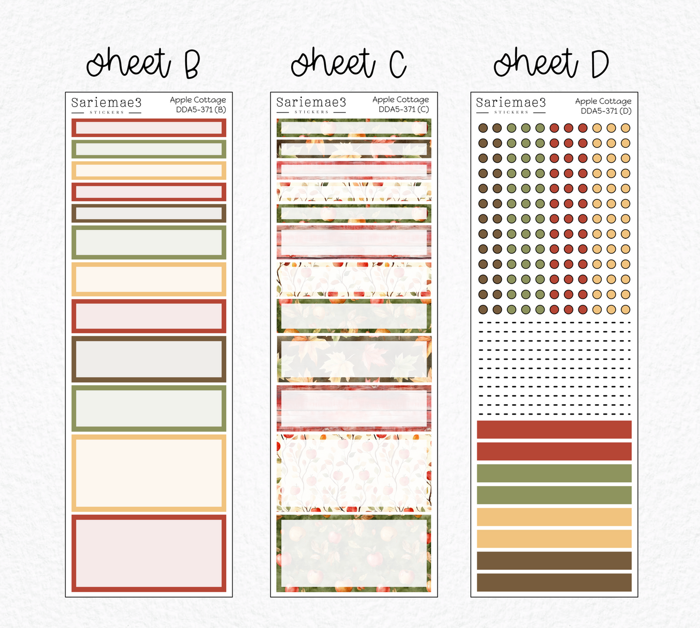 Daily Duo Kit (A5), Apple Cottage, DDA5-371