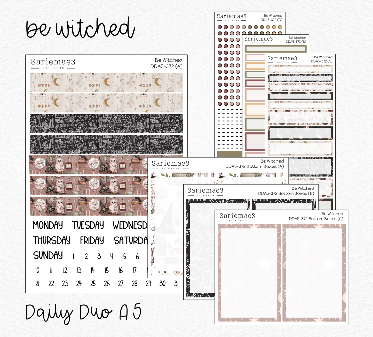 Daily Duo Kit (A5), Be Witched, DDA5-372