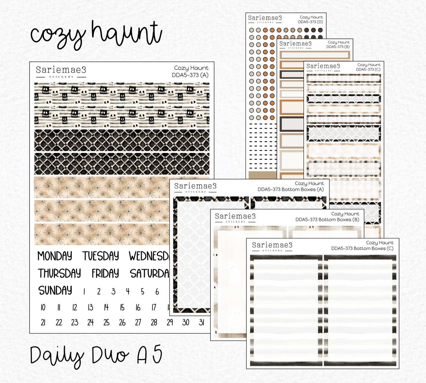 Daily Duo Kit (A5), Cozy Haunt, DDA5-373