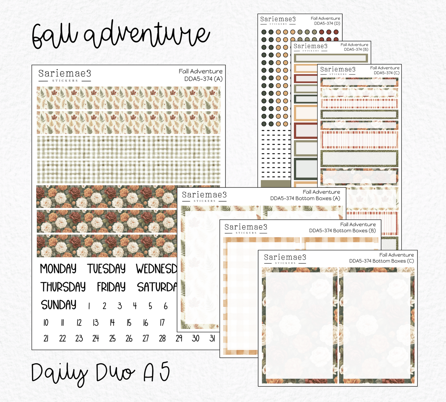 Daily Duo Kit (A5), Fall Adventure, DDA5-374