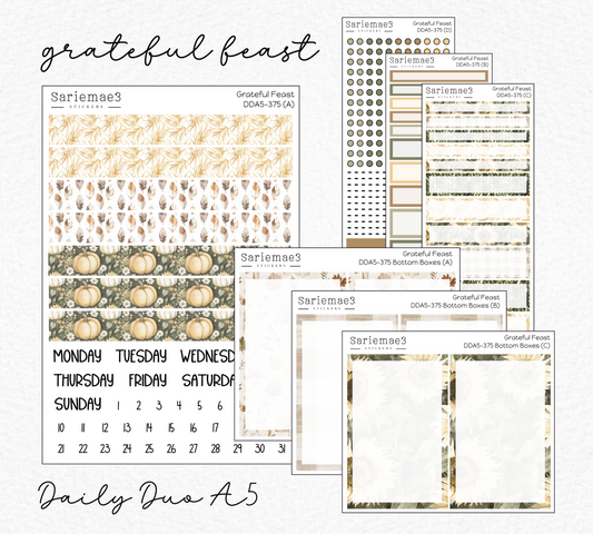 Daily Duo Kit (A5), Grateful Feast, DDA5-375