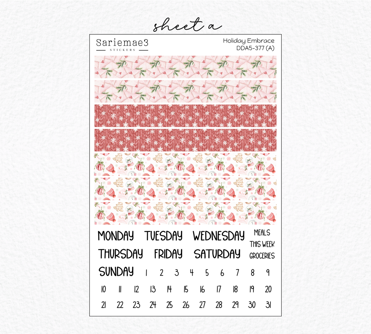 Daily Duo Kit (A5), Holiday Embrace, DDA5-377