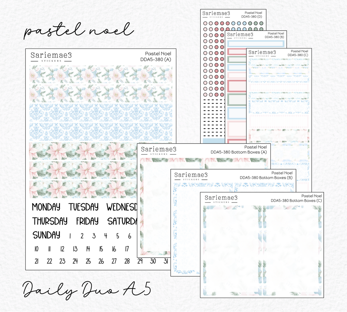 Daily Duo Kit (A5), Pastel Noel, DDA5-380