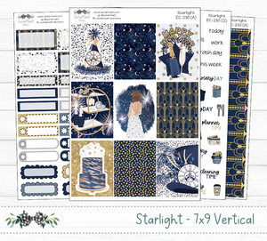 Vertical Weekly Kit, Starlight, V-230