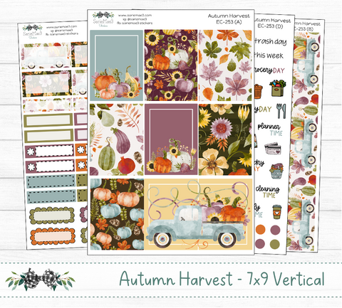 Vertical Weekly Kit, Autumn Harvest, V-253