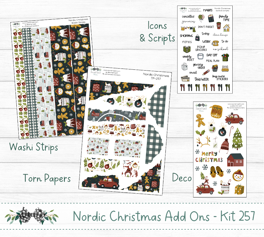 Hobonichi Cousin Kit, Nordic Christmas, HCW-257