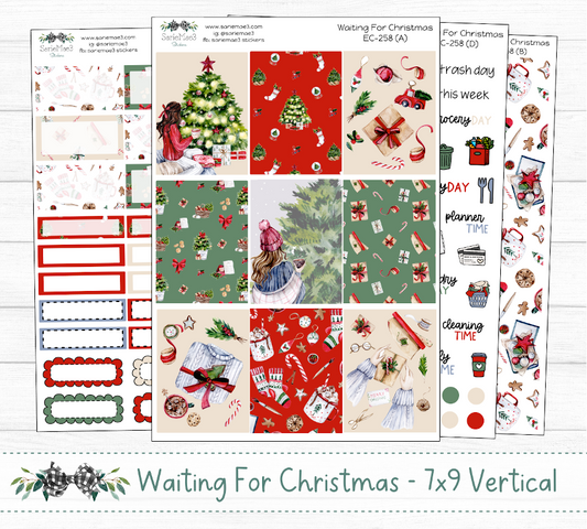 Vertical Weekly Kit, Waiting For Christmas, V-258