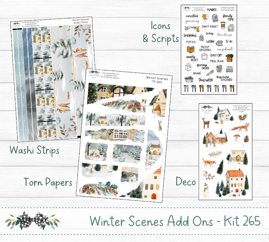 Winter Days Journaling Kit for Hobonichi Bullet Journals Planner