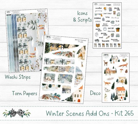 Weekly Kit Add Ons, Winter Scenes, Kit 265