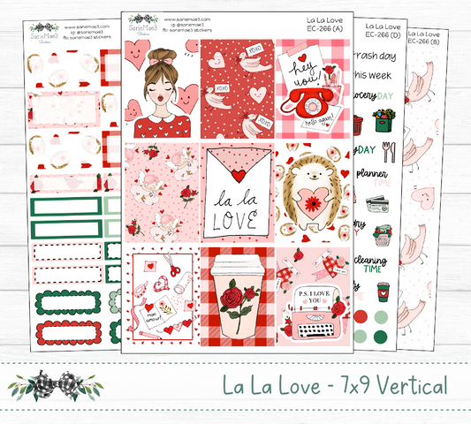 Vertical Weekly Kit, La La Love, V-266