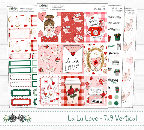 Vertical Weekly Kit, La La Love, V-266