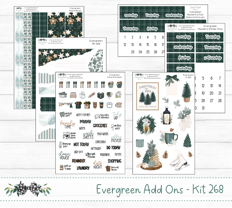 Hobonichi Cousin Kit, Evergreen, HCW-268