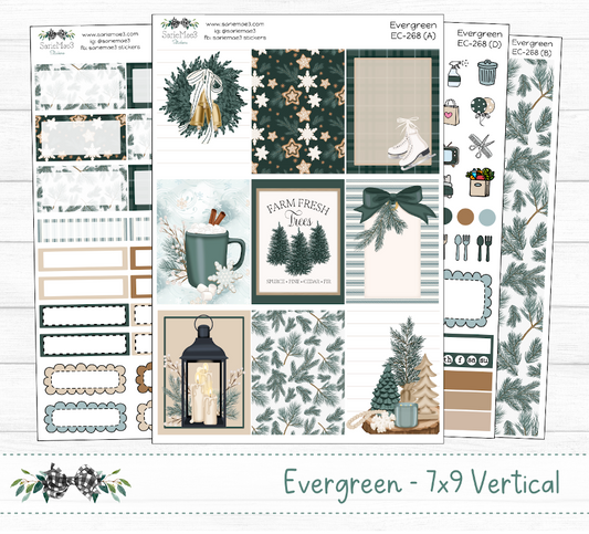 Vertical Weekly Kit, Evergreen, V-268