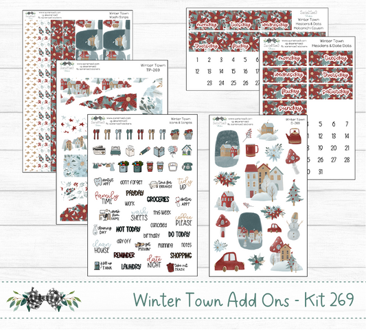Weekly Kit Add Ons, Winter Town, Kit 269