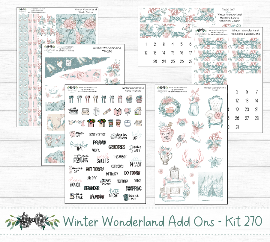 Hobonichi Cousin Kit, Winter Wonderland, HCW-270