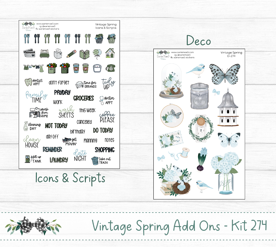 Weekly Kit Add Ons, Vintage Spring, Kit 274